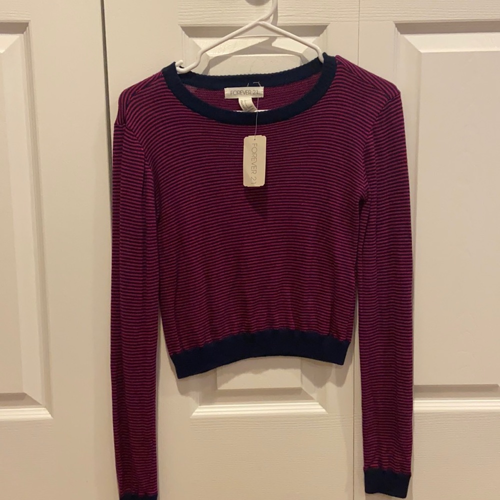 Cropped sweater. Never worn. Tags on.